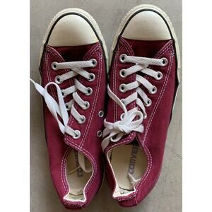 Converse Red Chuck Taylor All Star Low Tops Mens Shoes Size 5
